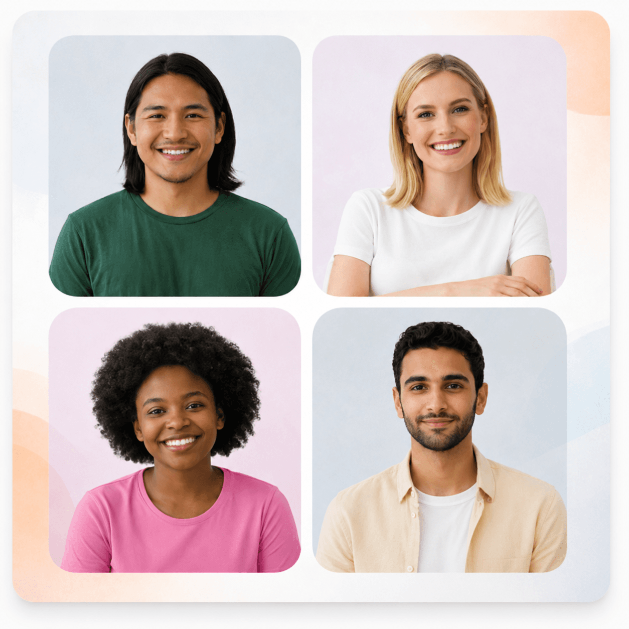 Four smiling Niwa Centre clients